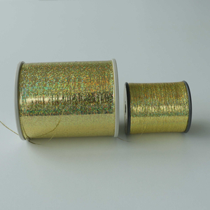 300grams Flat Yarn M Type Metallic Yarn Holographic Gold